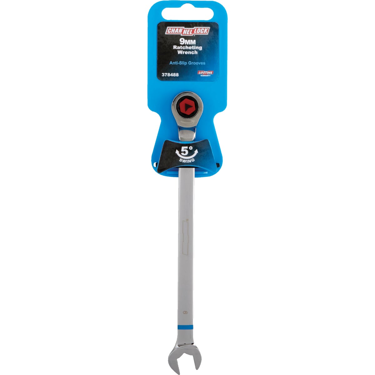 Channellock Metric 9 mm 12-Point Ratcheting Combination Wrench Image 2