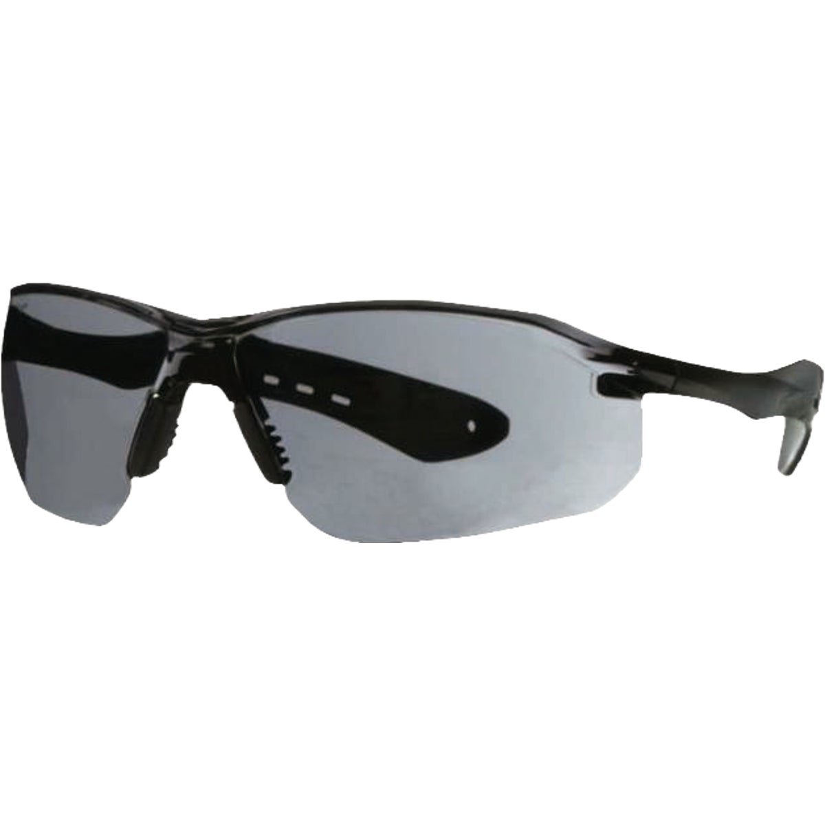 3M Black/Red Frame Flat Temple Safety Glasses with Anti-Scratch Gray Lenses Image 4