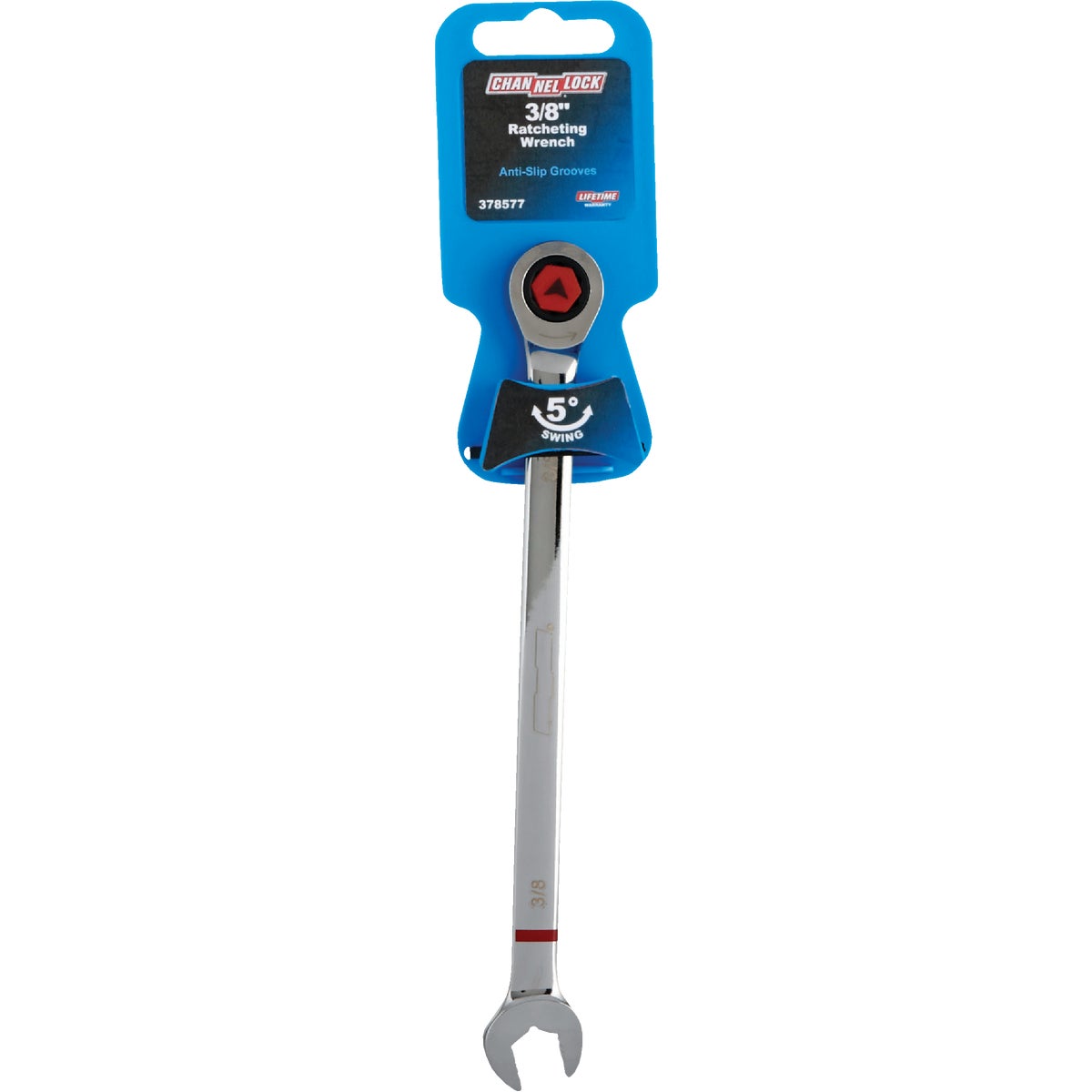 Channellock Standard 3/8 In. 12-Point Ratcheting Combination Wrench Image 2