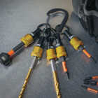 Railer Bit Holder Keychain with (5) Yellow Hex Shank Bit Holders Image 3
