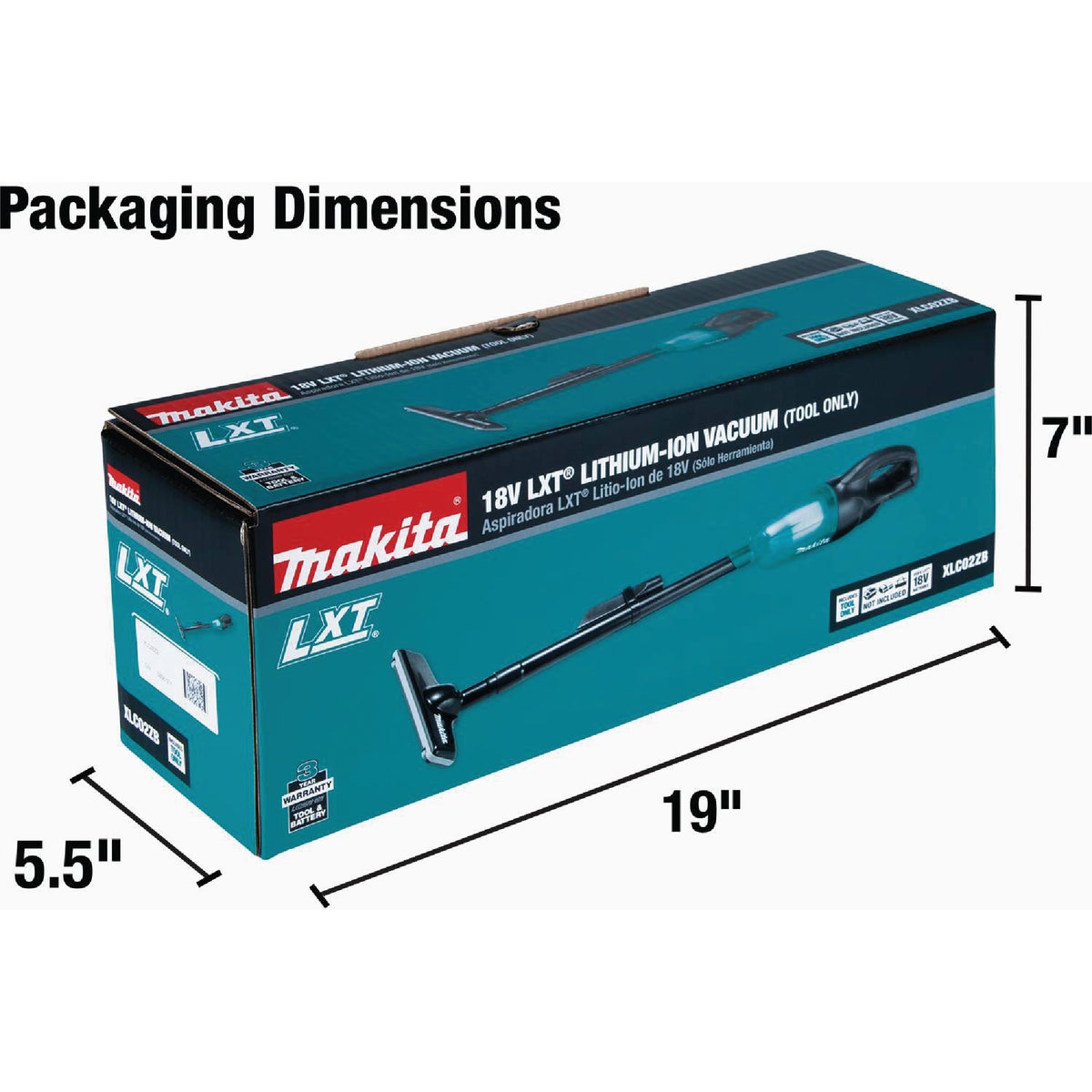 Makita 18V LXT Cordless Bagless Compact Stick Vacuum Cleaner, Black (Tool Only) Image 5