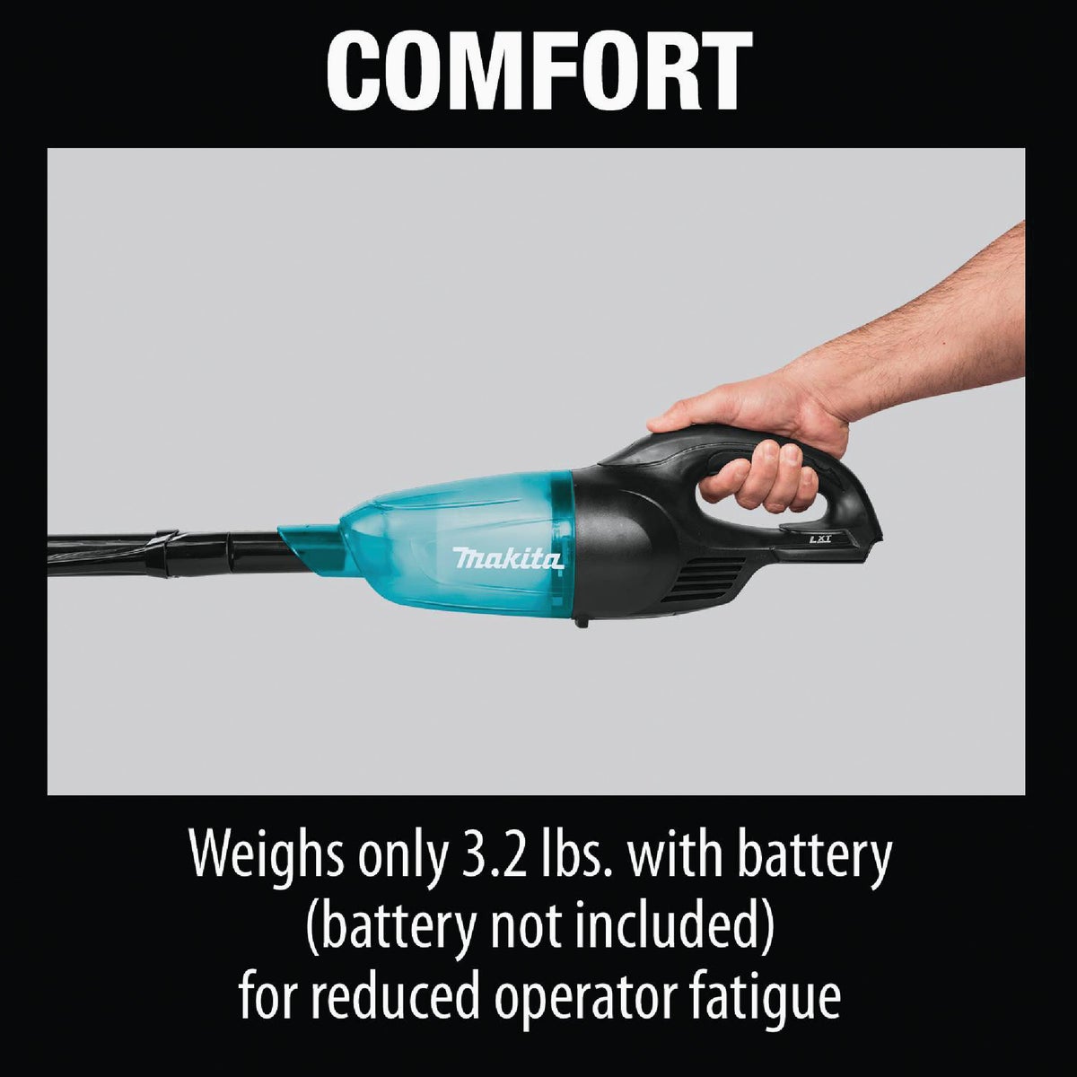 Makita 18V LXT Cordless Bagless Compact Stick Vacuum Cleaner, Black (Tool Only) Image 11