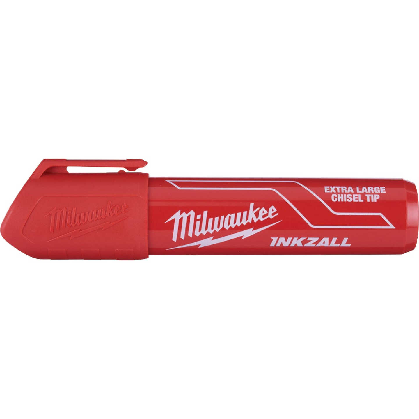 Milwaukee INKZALL Extra Large Chisel Tip Red Job Site Marker Image 1