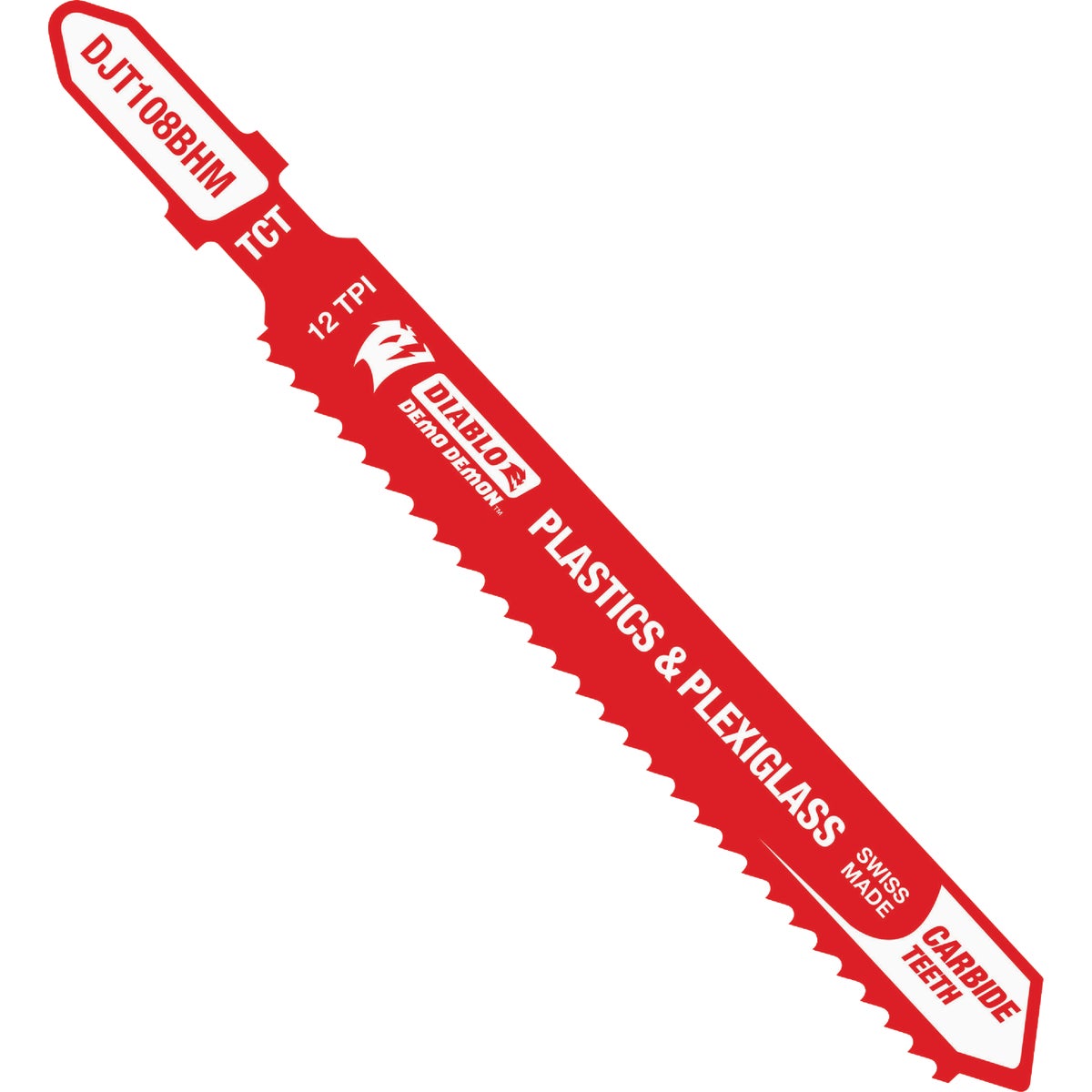 Diablo Demo Demon 3-1/2 In. x 12 TPI Carbide Jig Saw Blade for Plastic & Plexiglass