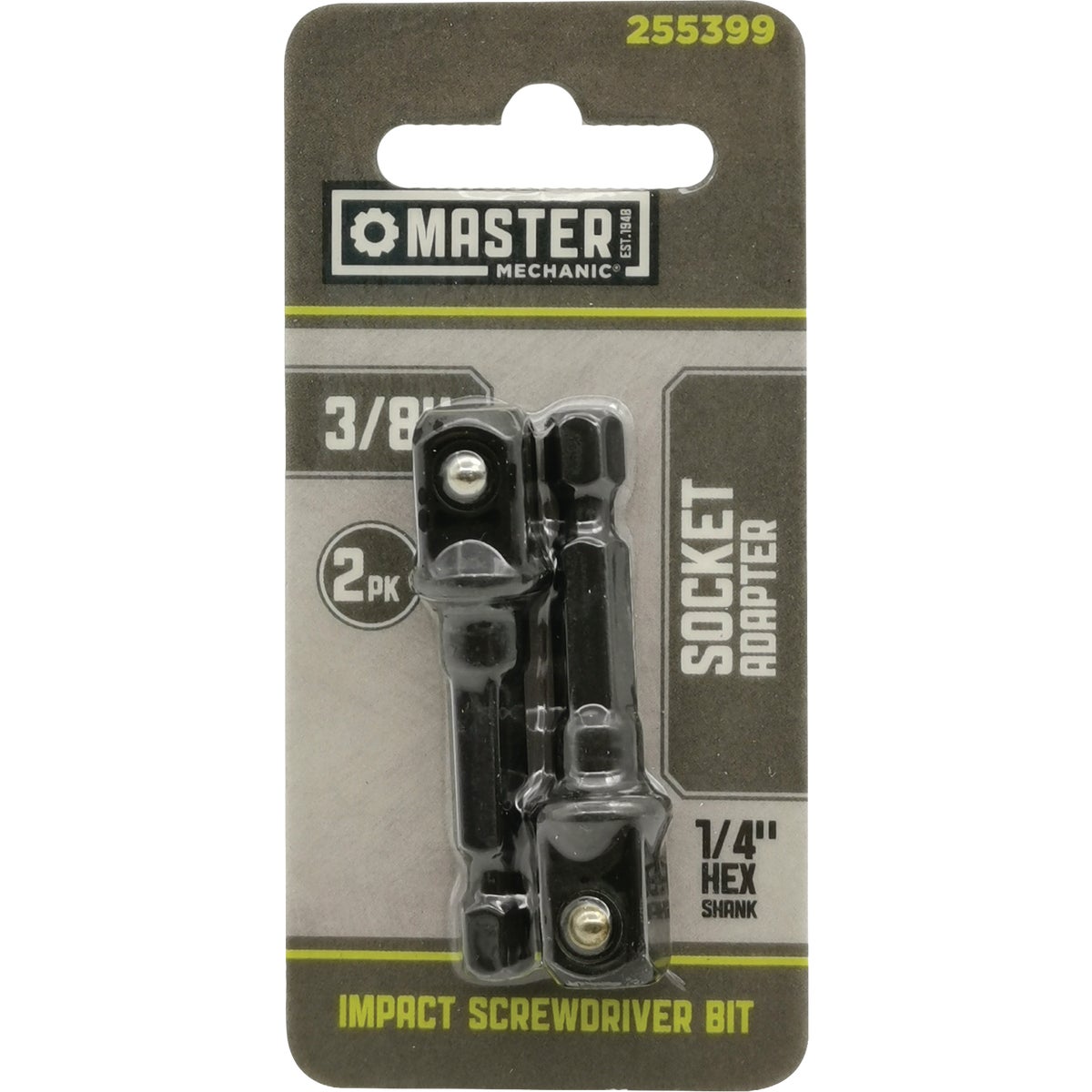 Master Mechanic 3/8 In. Drive Impact Socket Adapter (2-Pack)