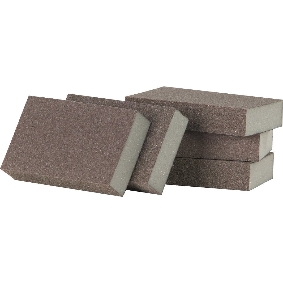 Do it Best Jumbo All-Purpose 3 In. x 5 In. x 1 In. 80/120 Grit Fine/Medium Sanding Sponge (5-Pack) Image 1