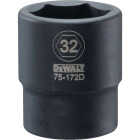 DEWALT 3/4 In. Drive 32mm 6-Point Deep Metric Impact Socket Image 1