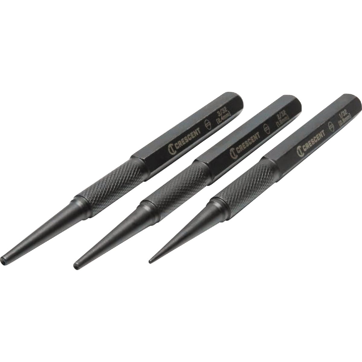 Crescent 5 In. Steel Nail Punch Set (3-Piece)