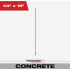 Milwaukee SHOCKWAVE 1/4 In. x 18 In. Impact Duty Masonry Carbide Hammer Drill Bit Image 1