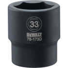DEWALT 3/4 In. Drive 33mm 6-Point Deep Metric Impact Socket Image 1