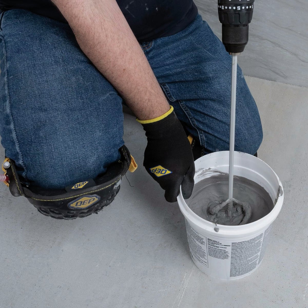QEP 16 In. Steel Thinset & Grout Universal Mixing Paddle Image 2