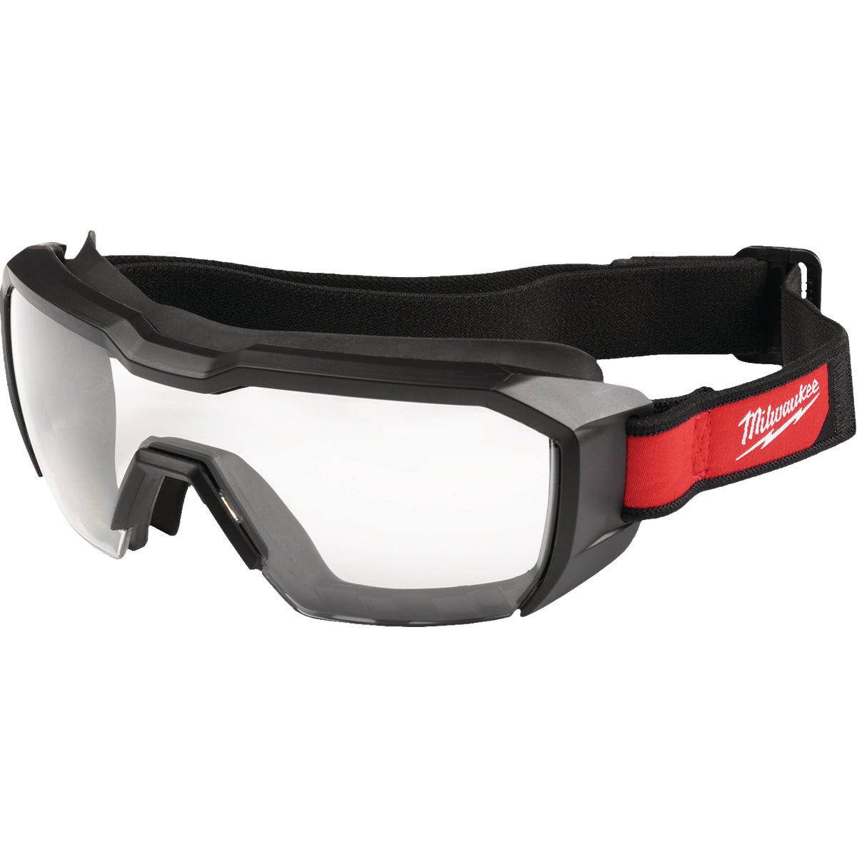 Milwaukee Vented Low-Profile Goggles with Clear Dual Coat Lenses Image 1