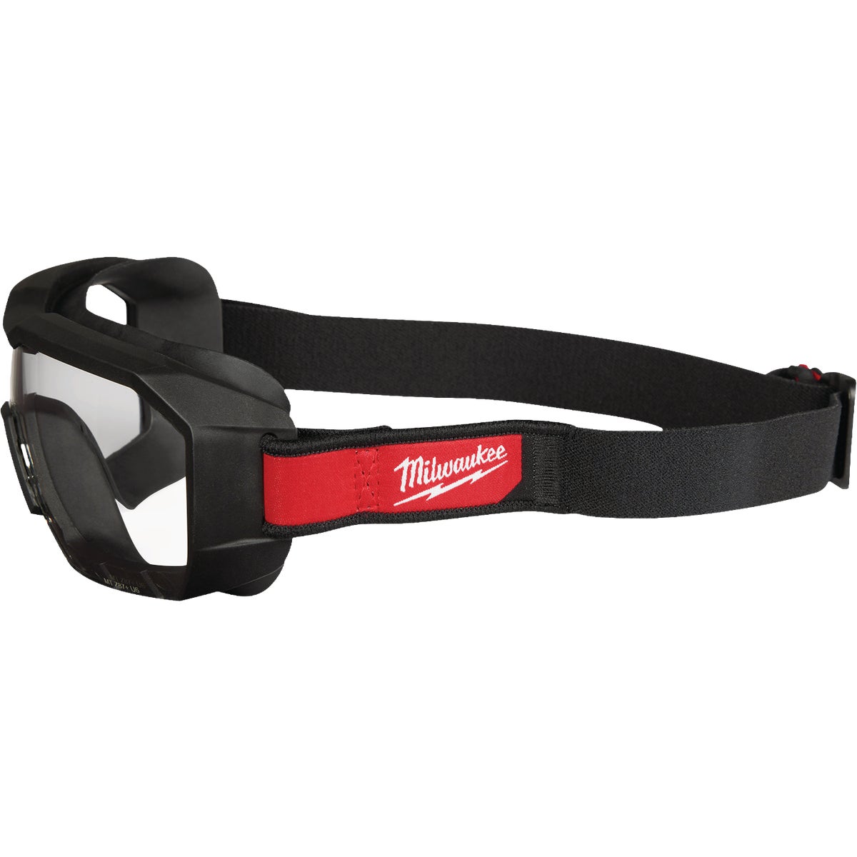 Milwaukee Vented Low-Profile Goggles with Clear Dual Coat Lenses Image 5