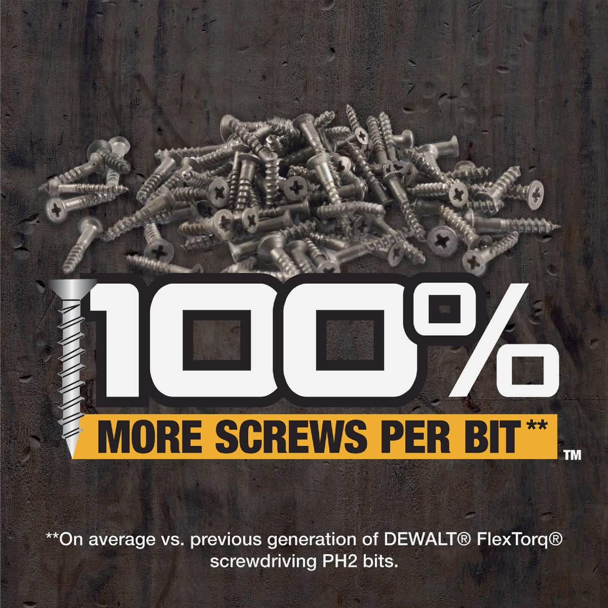 DEWALT FlexTorq 1 In. #2 Phillips Impact Screwdriver Bit (3-Pack) Image 3