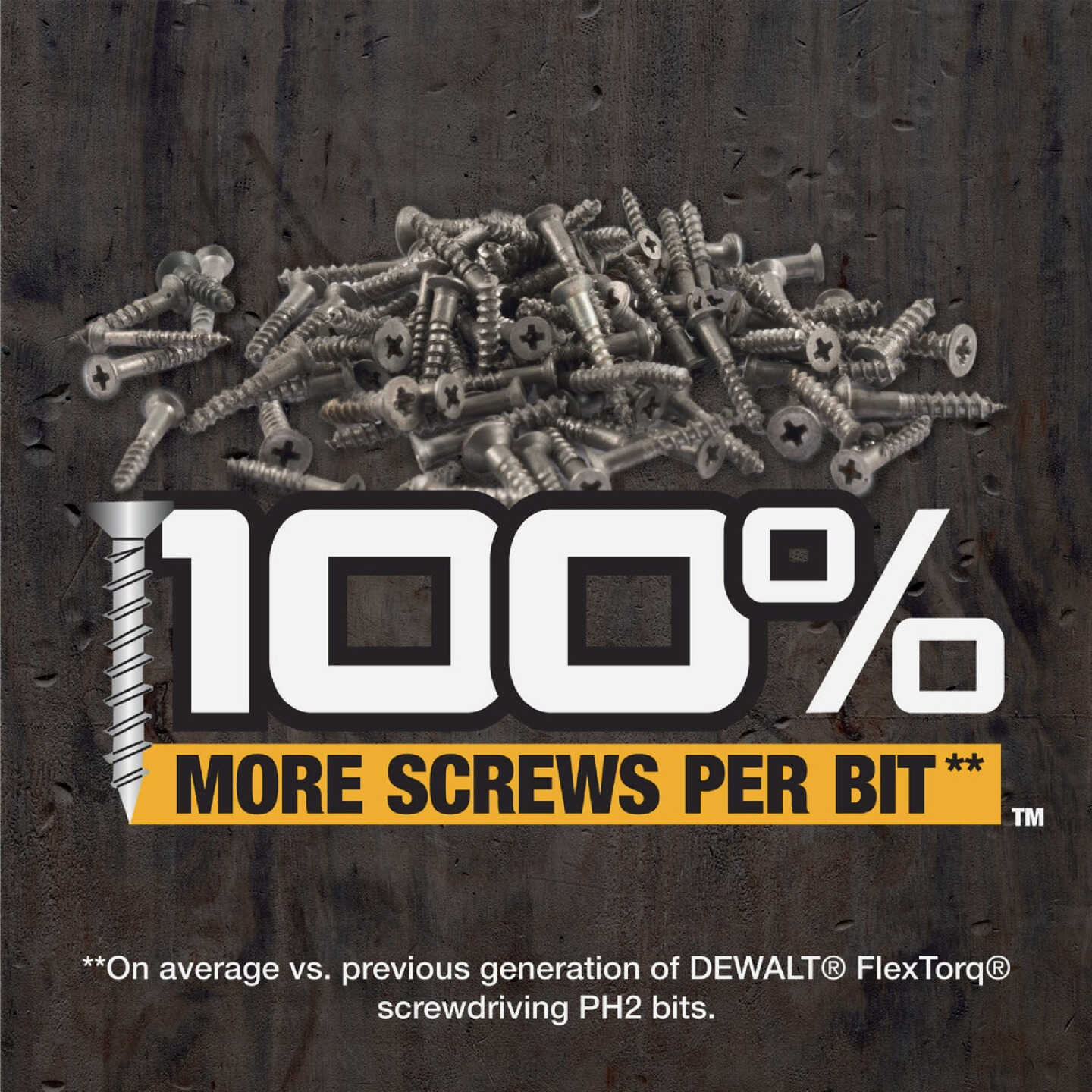 DEWALT FlexTorq 1 In. #2 Phillips Impact Screwdriver Bit (3-Pack) Image 3