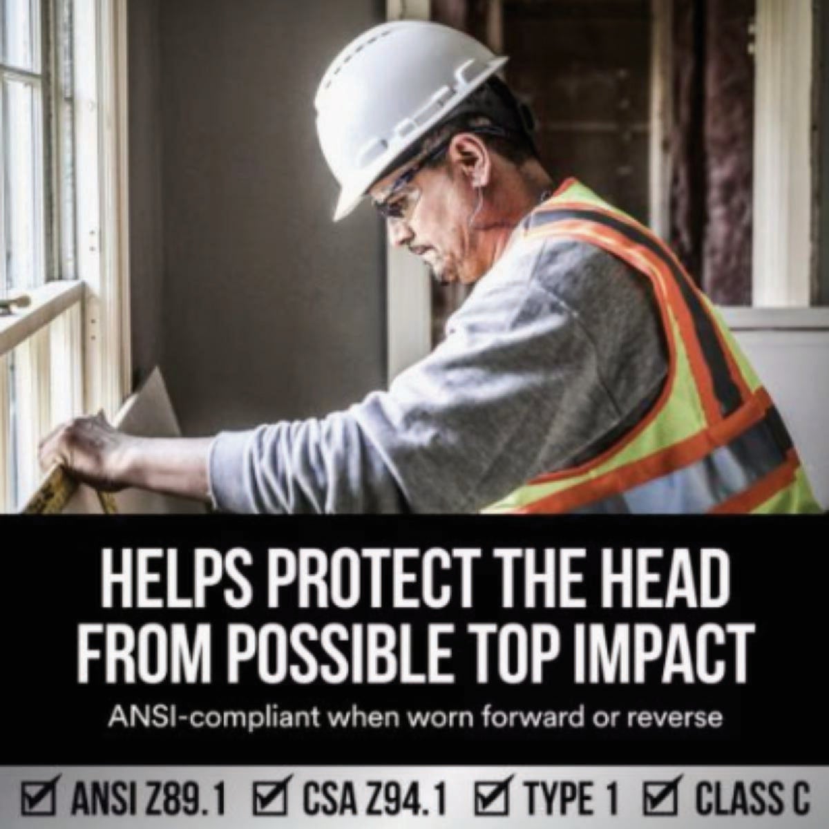 3M SecureFit Vented Ratcheting Hard Hat Image 3