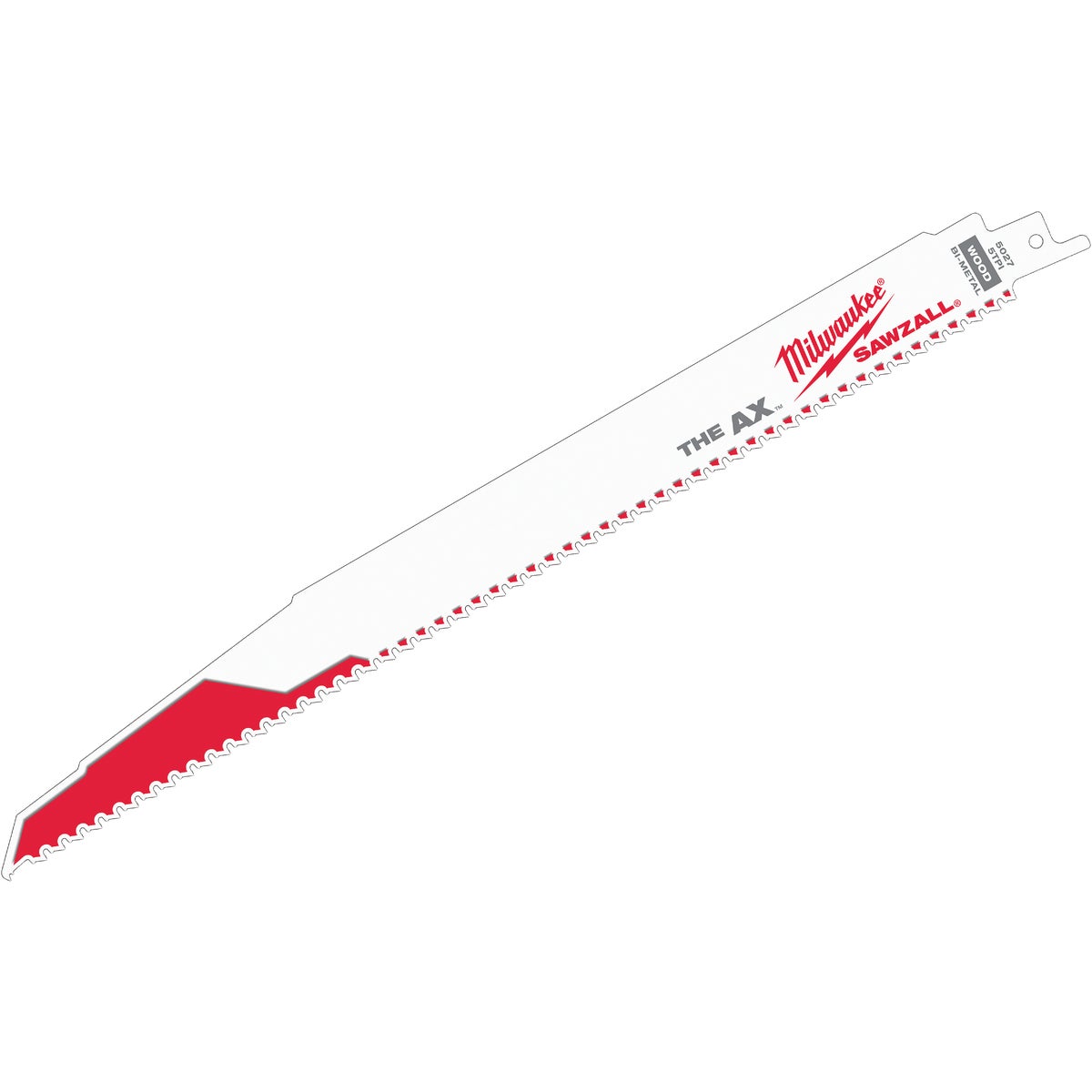 Milwaukee SAWZALL The AX 12 In. 5 TPI Wood with Nails Demolition Reciprocating Saw Blade (5-Pack)
