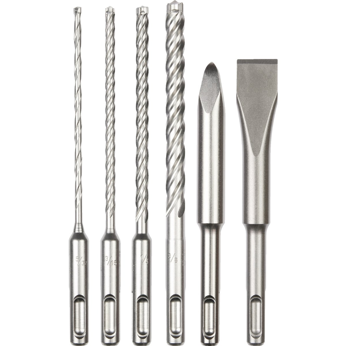 Milwaukee 6-Piece SDS Plus MX4 4-Cutter & Chisel Kit Image 1