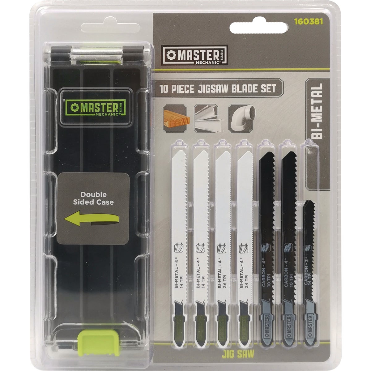 Master Mechanic Jigsaw Blade Set (10-Piece)