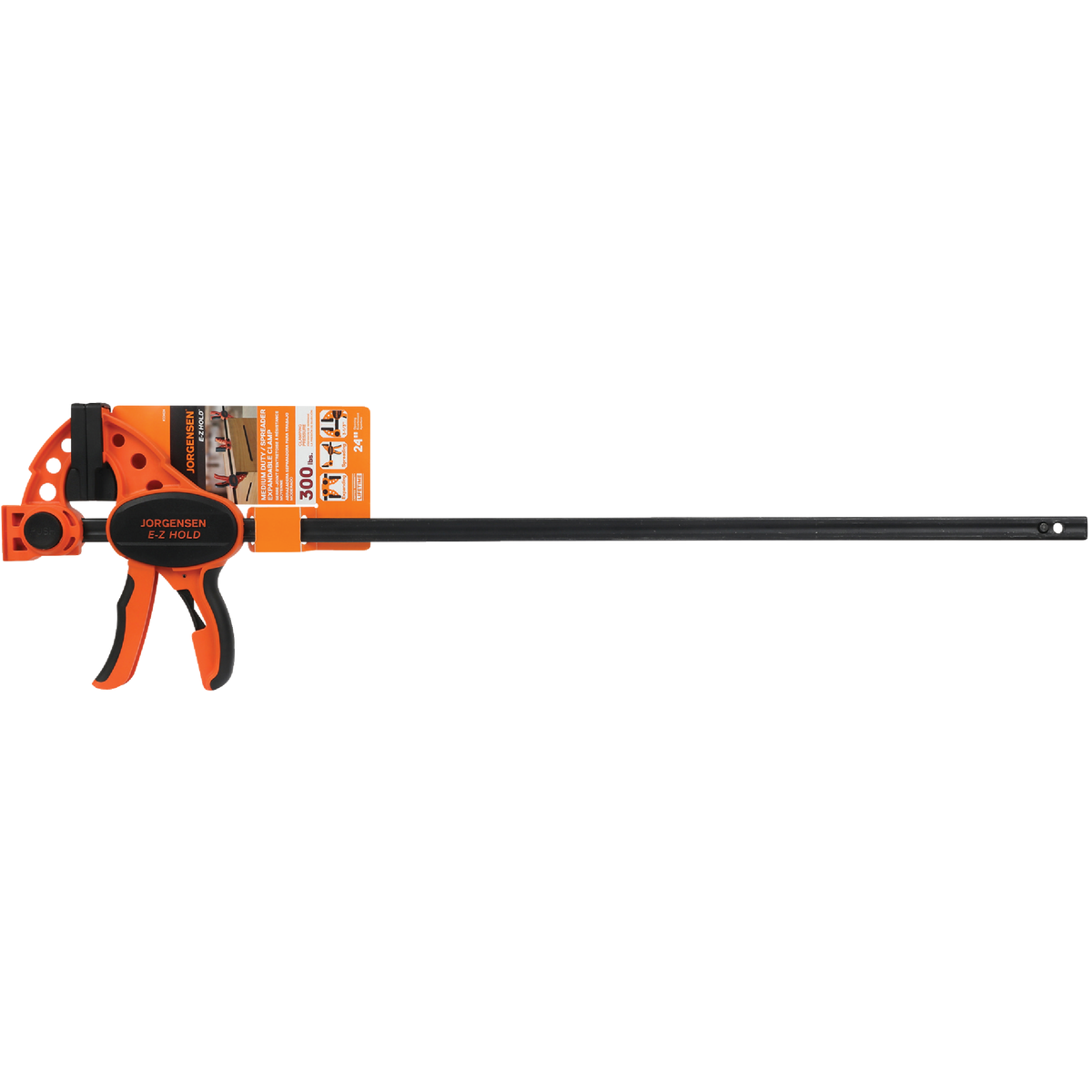 Jorgensen E-Z HOLD 24 In. Medium-Duty Expandable One-Hand Bar Clamp