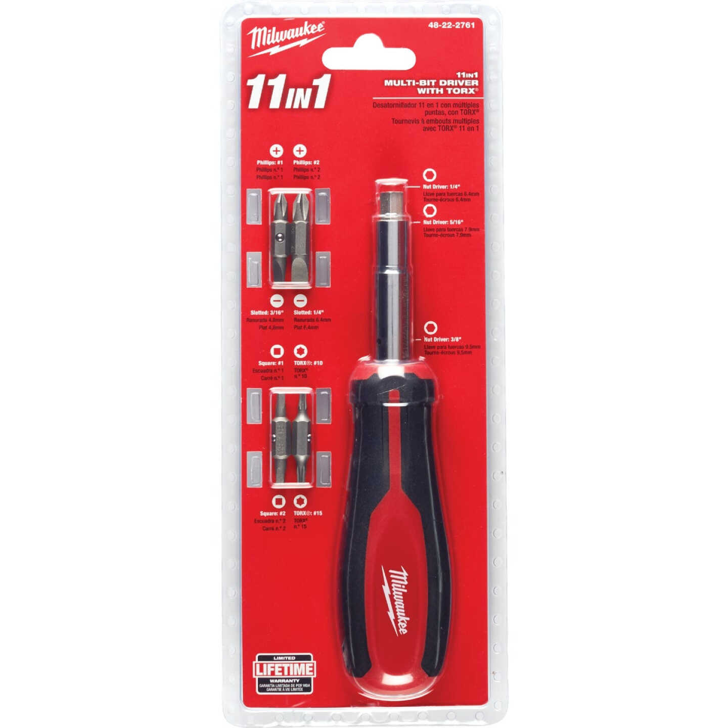 Milwaukee 11-in-1 Multi-Bit Screwdriver with Square Drive Image 1