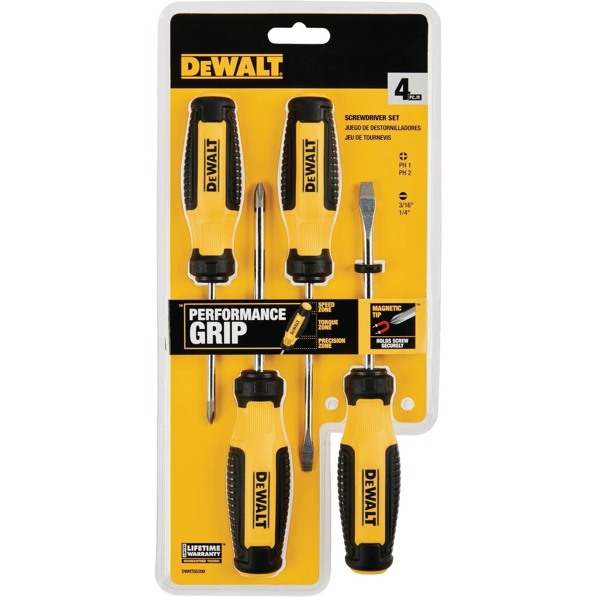 DeWalt Performance Grip Screwdriver Set (4-Piece) Image 2