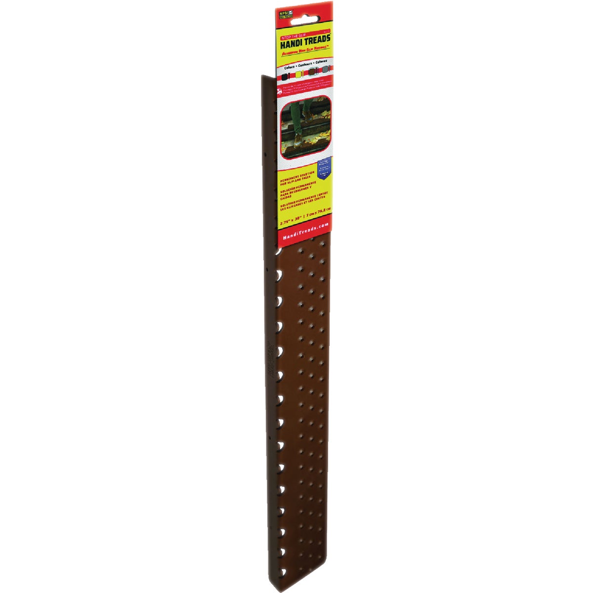 Handi Treads 2.75 In. x 30 In. Brown Non-Slip Aluminum Tread