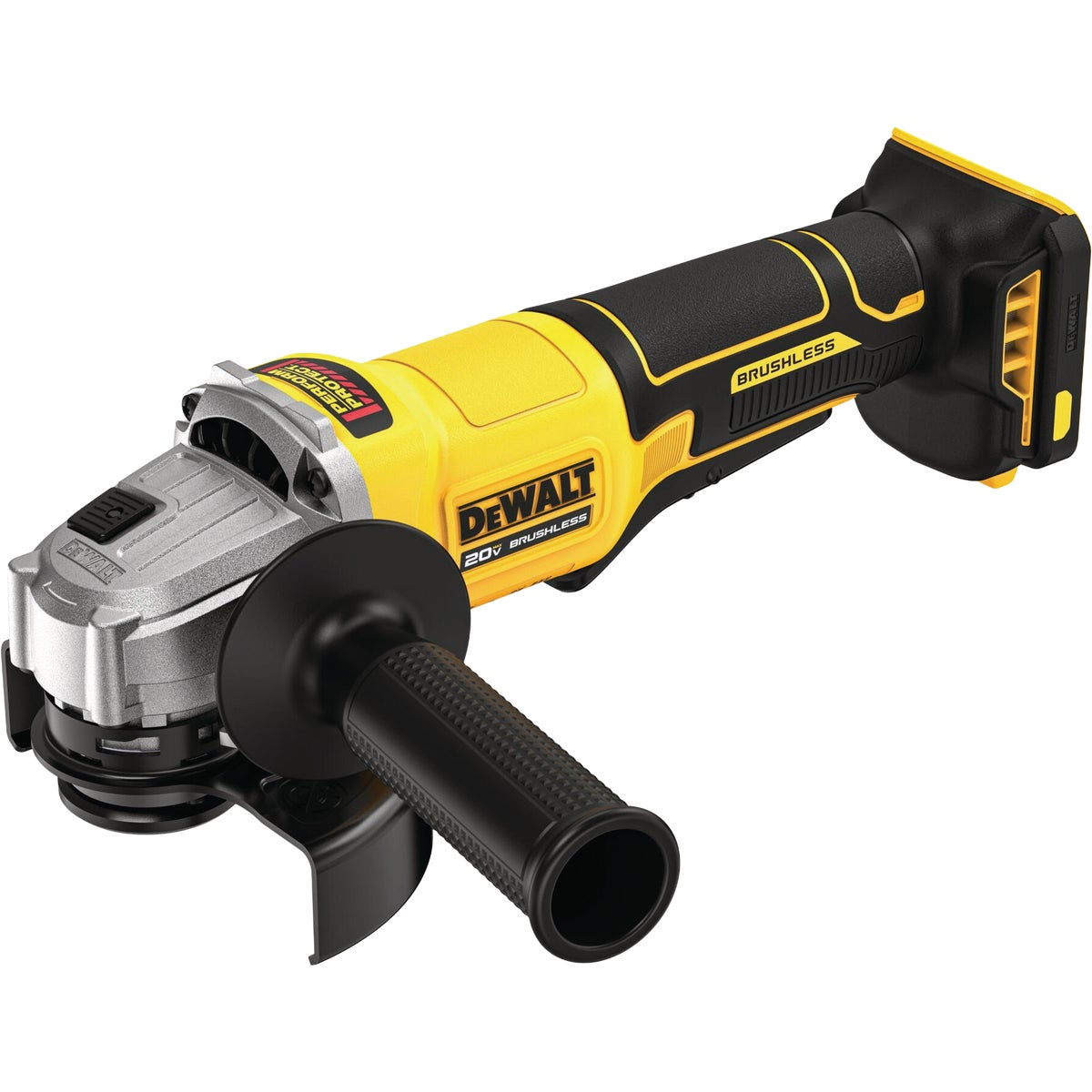 DEWALT 20V MAX 4-1/2 In. Brushless Cordless Paddle-Switch Angle Grinder (Tool Only)