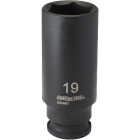 Channellock 3/8 In. Drive 19 mm 6-Point Deep Metric Impact Socket Image 1
