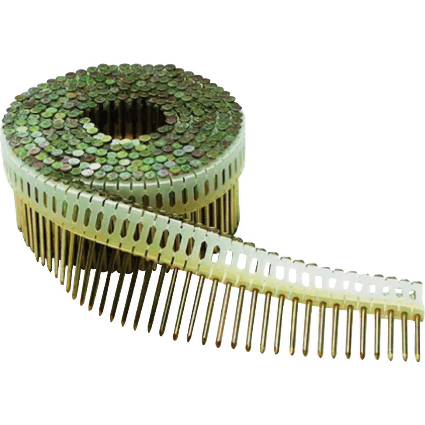 Paslode 1-7/8 In. x 0.092 In. 0 Degree Plastic Strip Electro Galvanized Smooth Shank Coil Siding Nails (9000 Ct.) Image 1