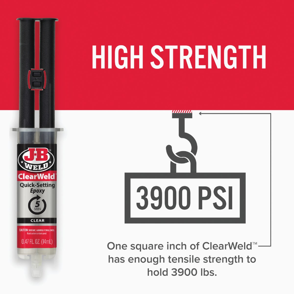 J-B Weld 0.47 Oz. ClearWeld Epoxy Image 5