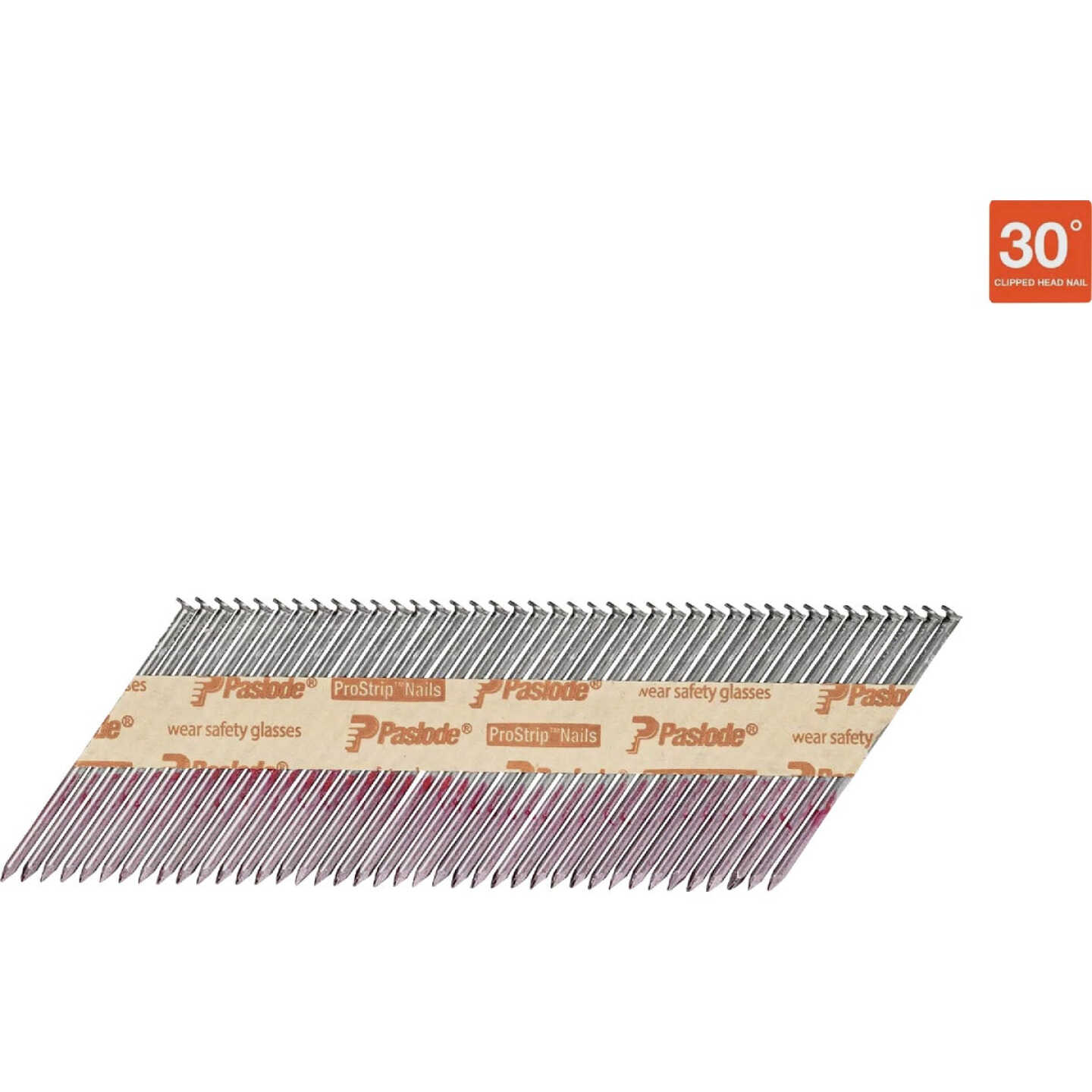 Paslode 3 In. x 0.131 In. 30 Degree Paper Tape Hot Dipped Galvanized Smooth Shank RounDrive Framing Nails (2000 Ct.) Image 1