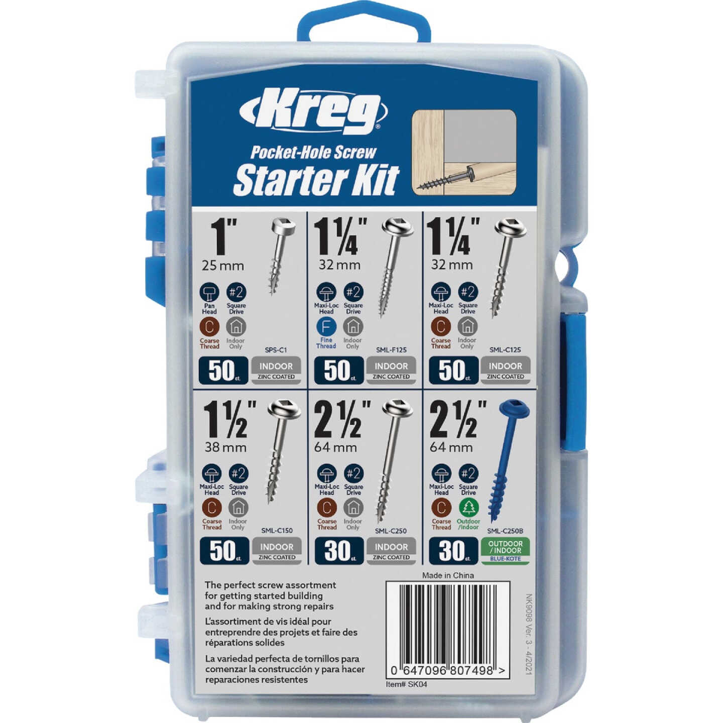 Kreg Pocket-Hole Screw Starter Kit Image 1