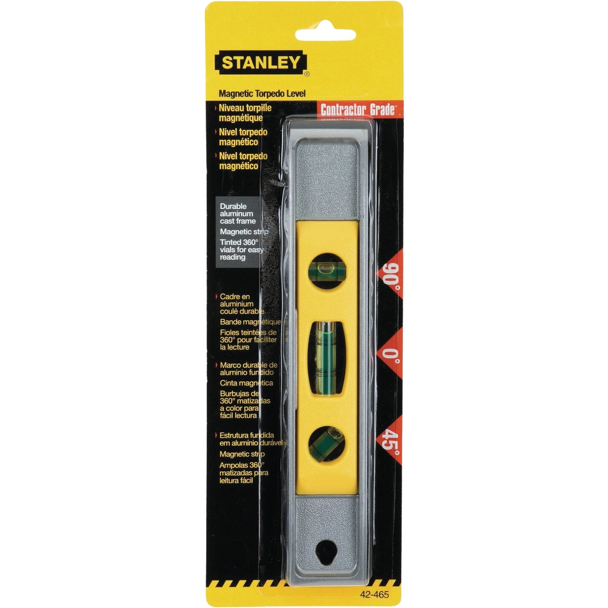 Stanley 9 In. Magnetic Torpedo Level Image 2