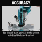 Makita 10 In. 15-Amp Dual-Bevel Sliding Compound Miter Saw with Laser Image 2