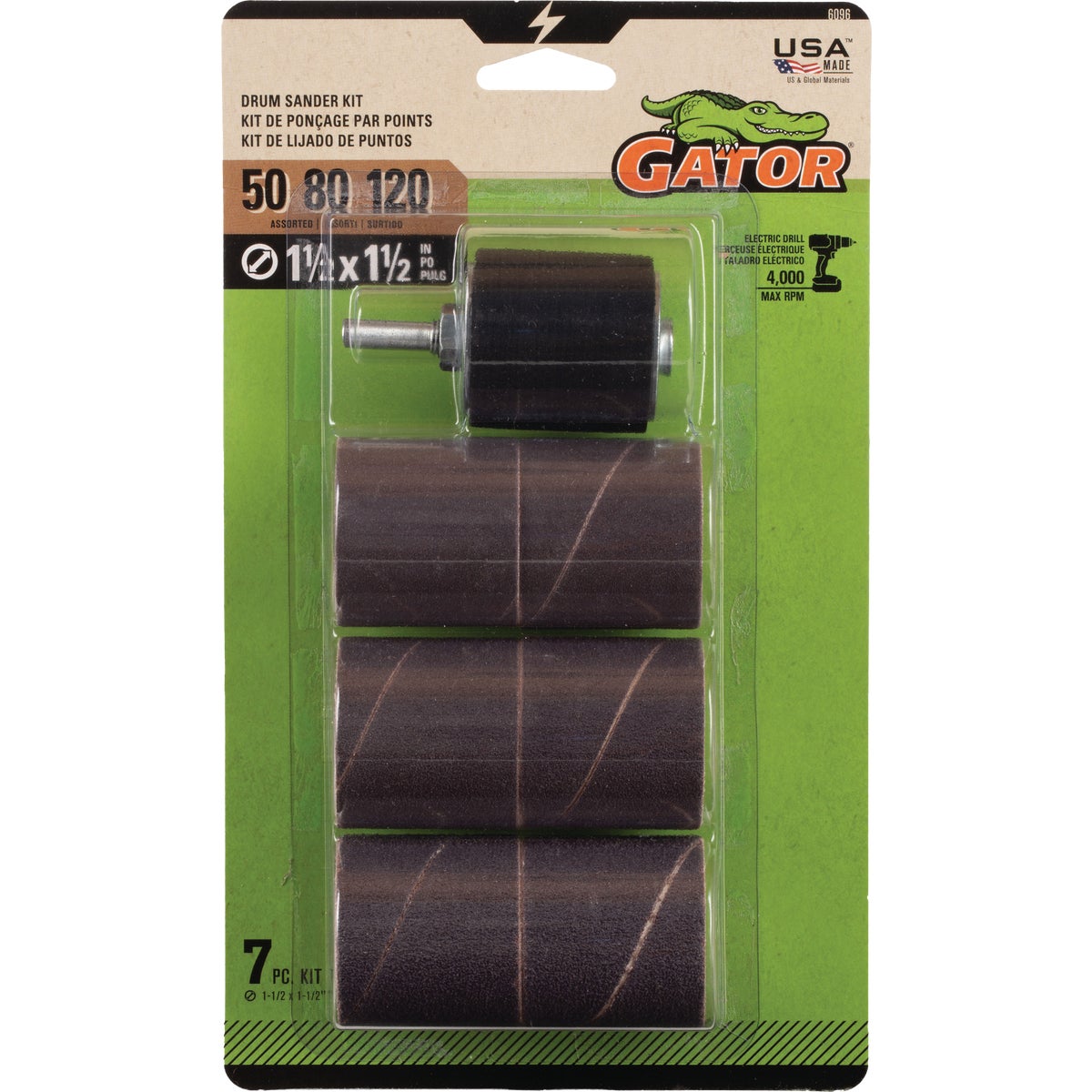 Gator 1-1/2 In. Drum Sander Kit (7-Piece)