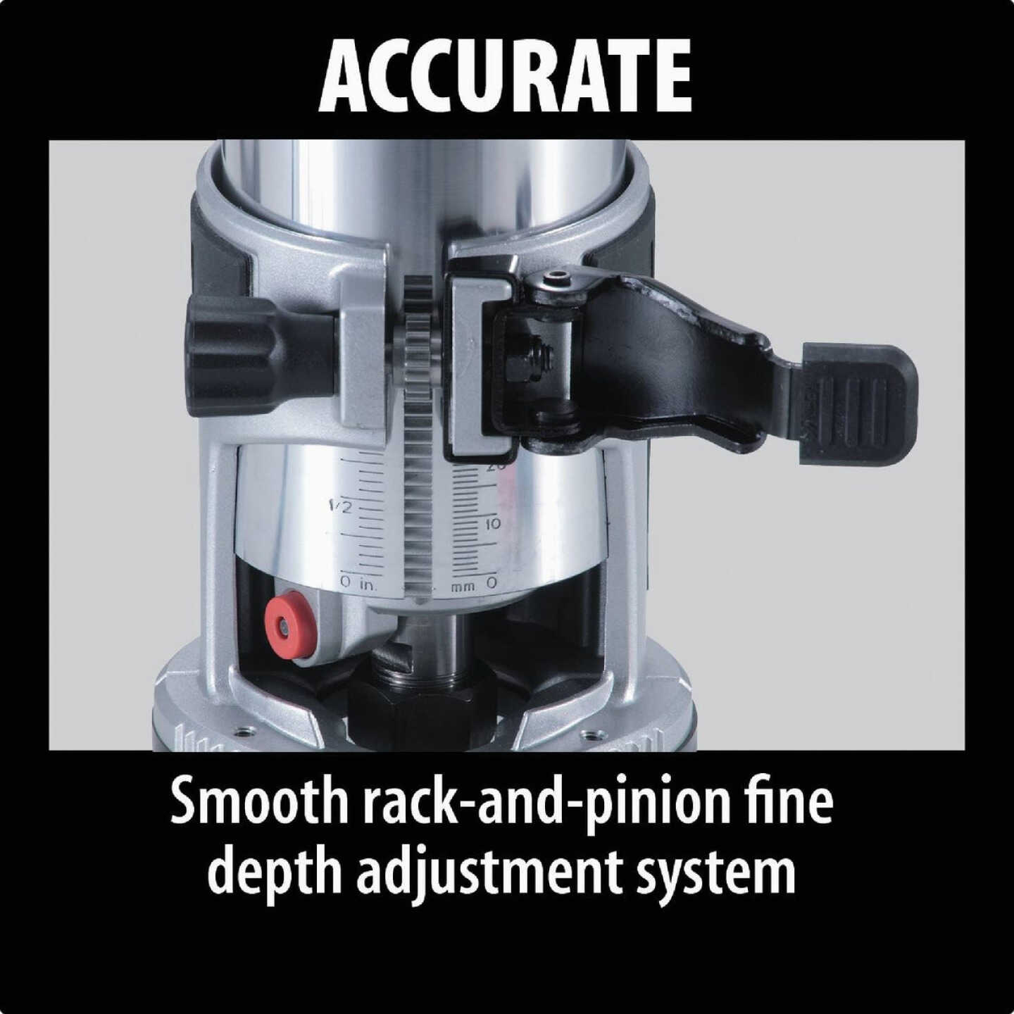 Makita 6.5-Amp 1.25 HP Variable Speed Compact Router Image 7