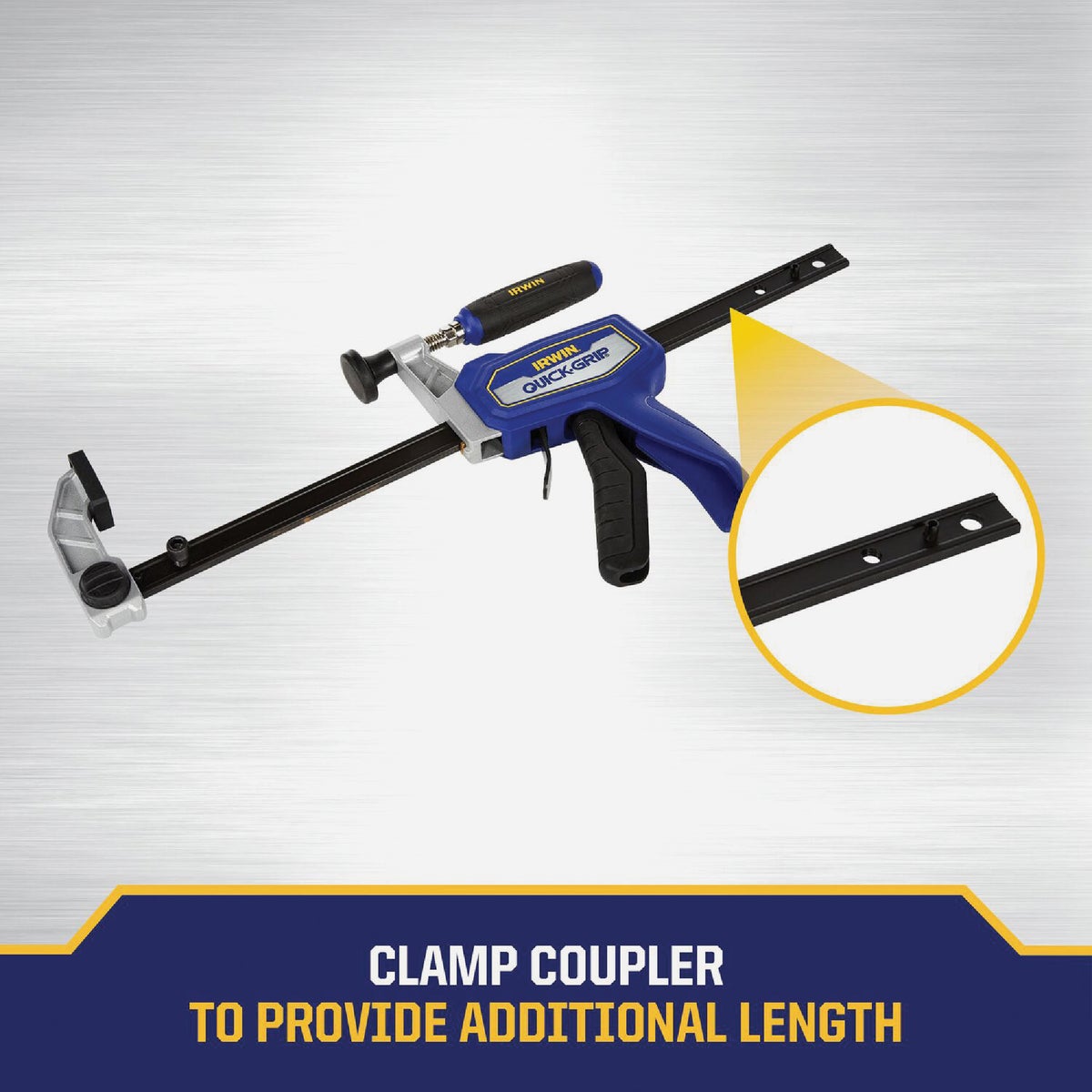 Irwin QUICK-GRIP 24 In. Medium Duty Hybrid Bar Clamp Image 4