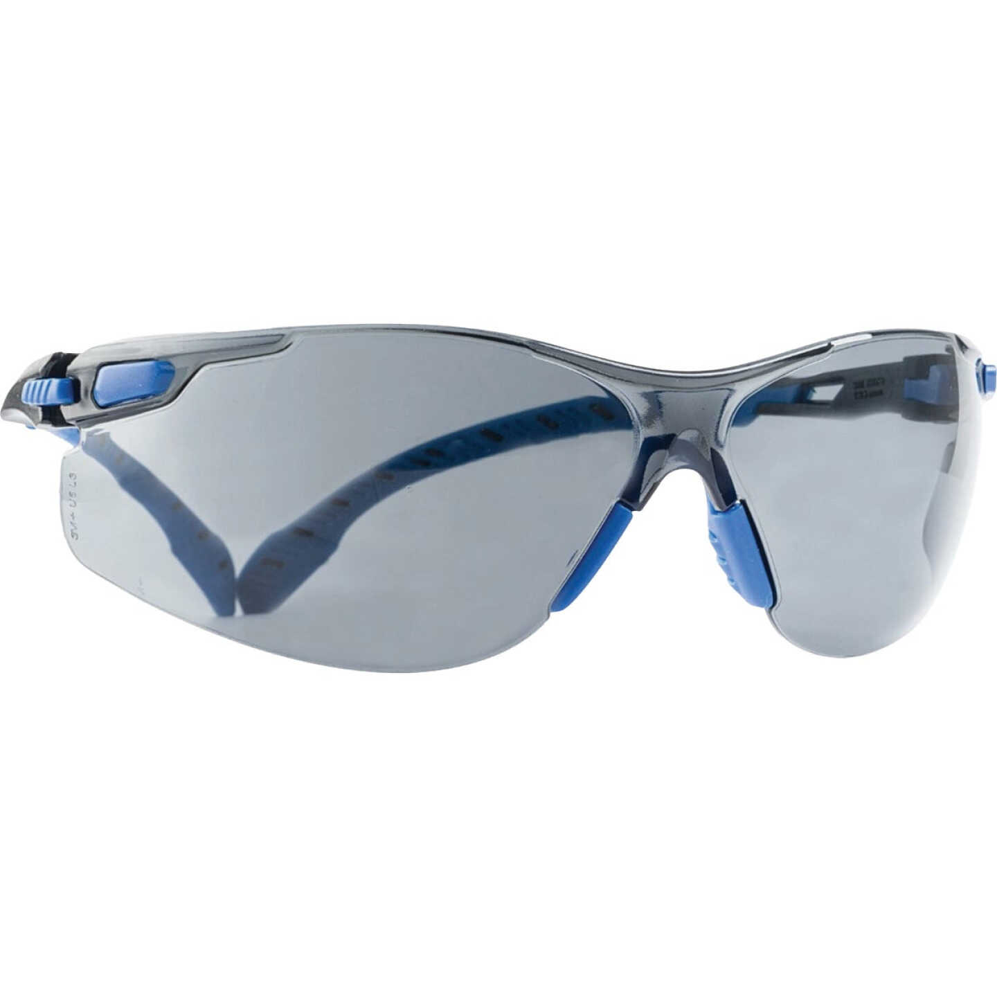 3M Black/Blue Frame Safety Glasses with Anti-Fog Scotchgard Protector Gray Lenses Image 3
