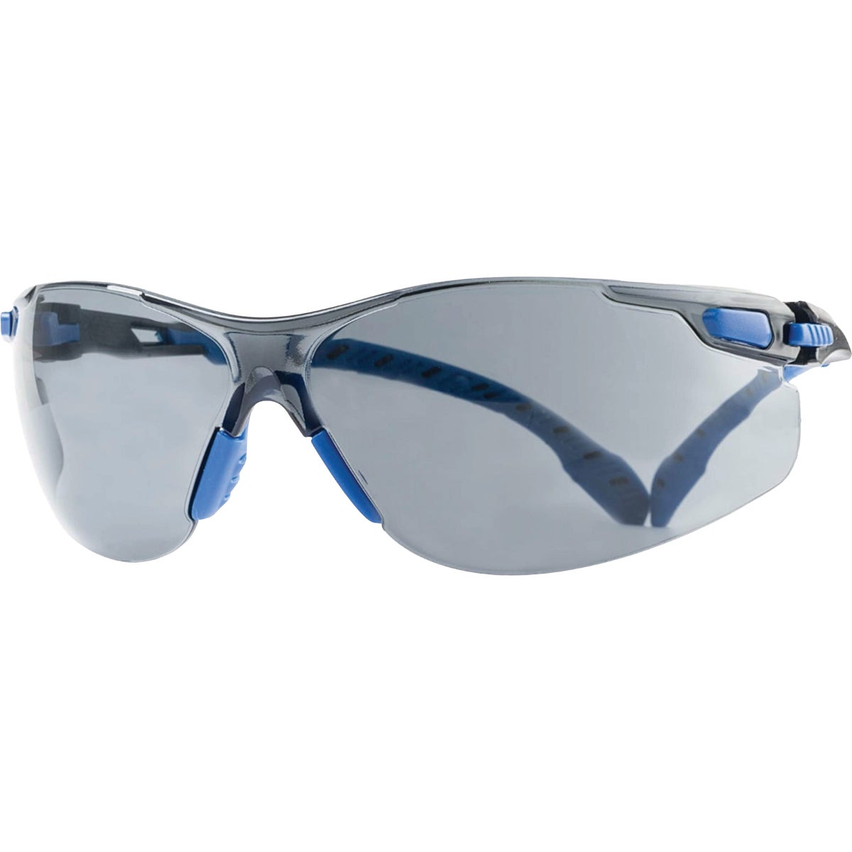 3M Black/Blue Frame Safety Glasses with Anti-Fog Scotchgard Protector Gray Lenses Image 2