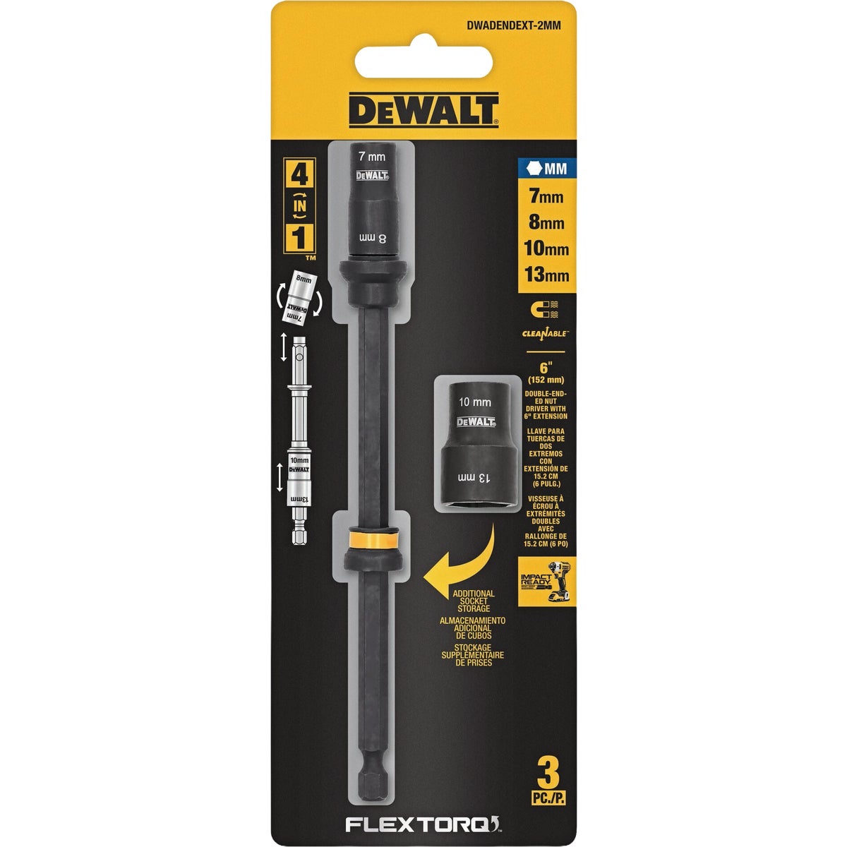 DEWALT Elite Series 6 In. 4-in-1 Reversible Nut Driver Image 2