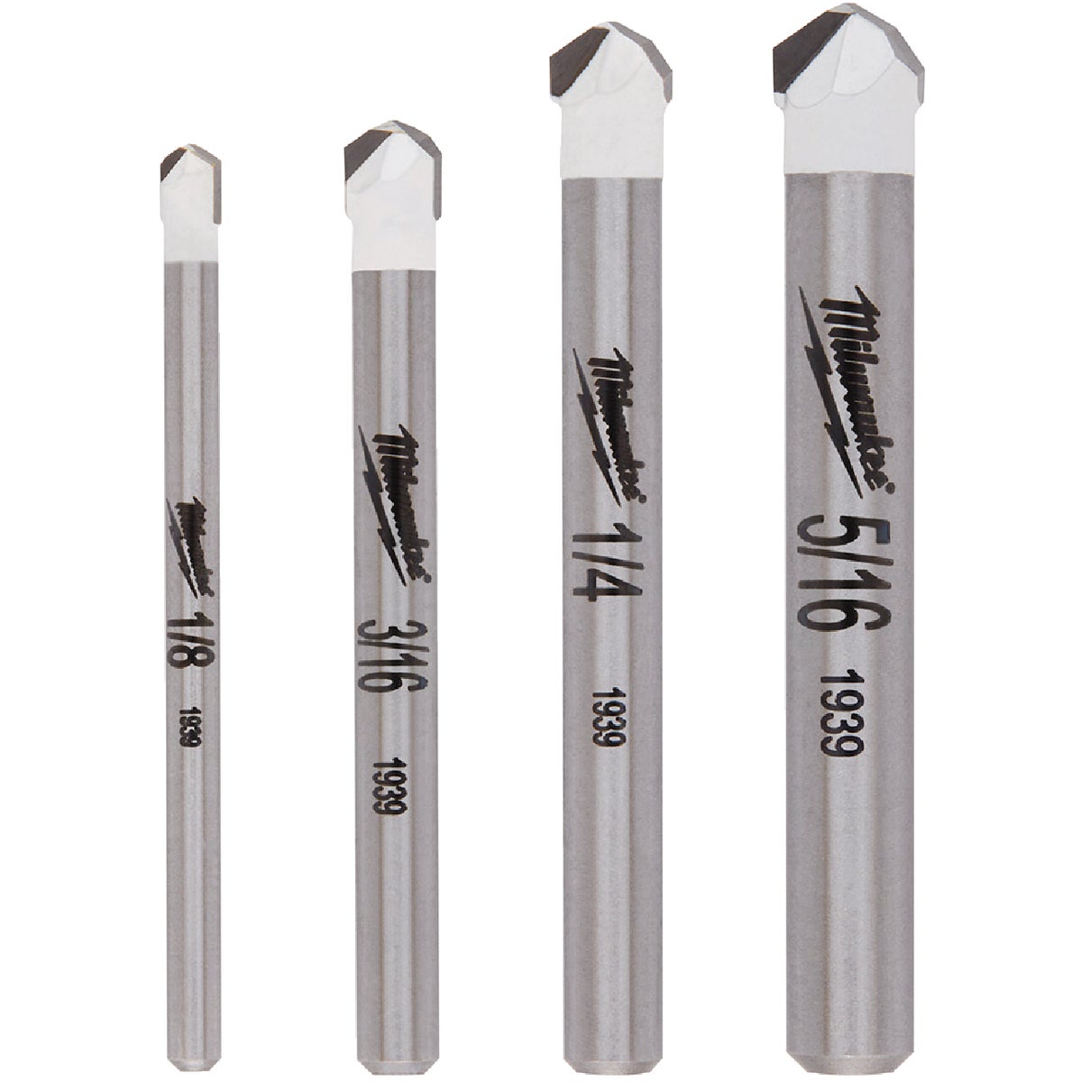Milwaukee 4-Piece Tile and Natural Stone Bit Set Image 1