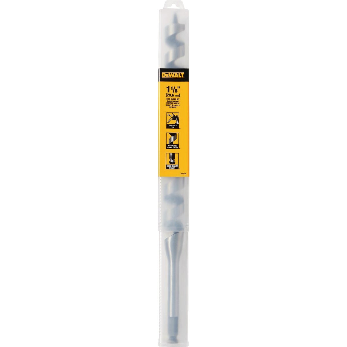DEWALT 1-1/8 In. x 17 In. Power Ship Auger Bit