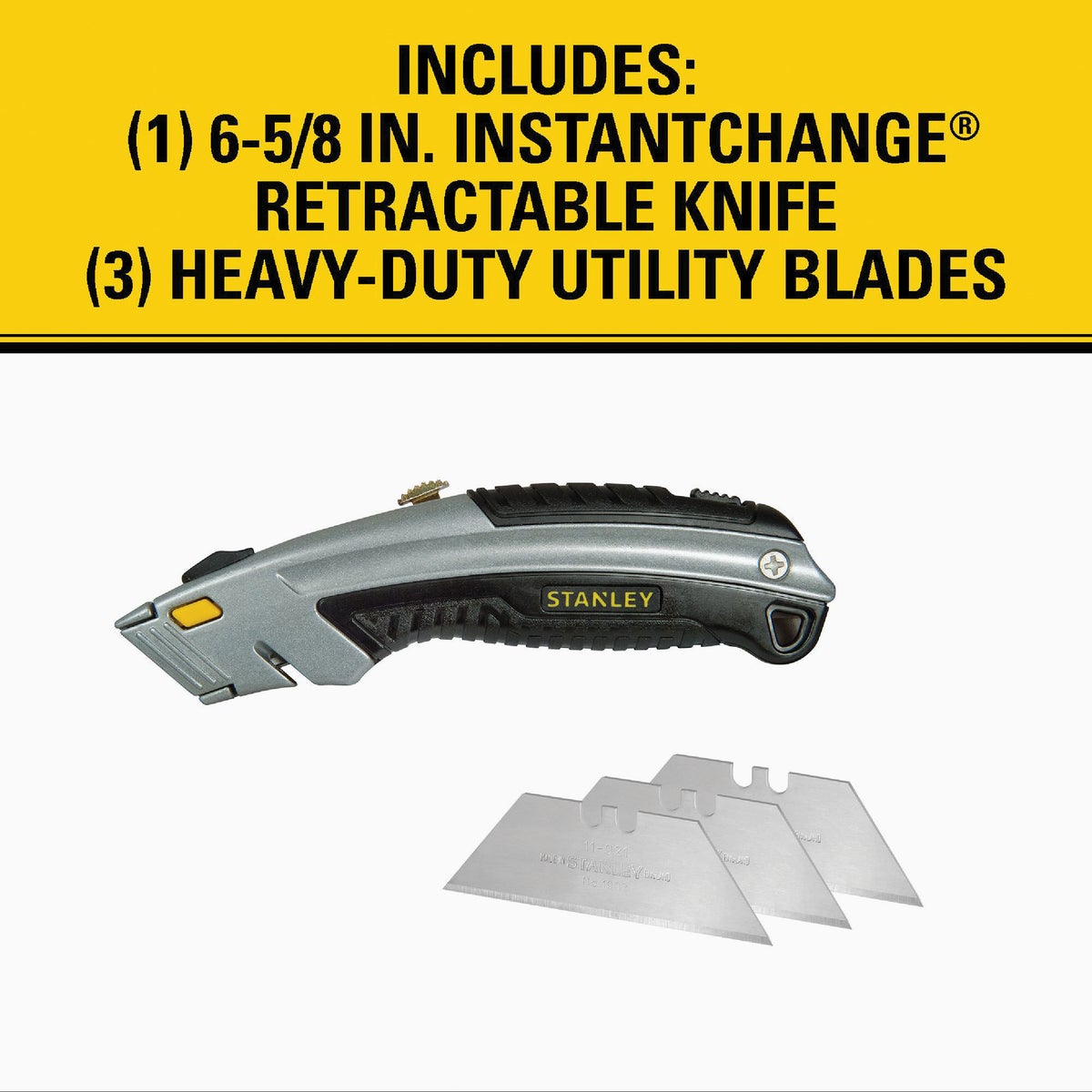 Stanley InstantChange Retractable Straight Utility Knife Image 5