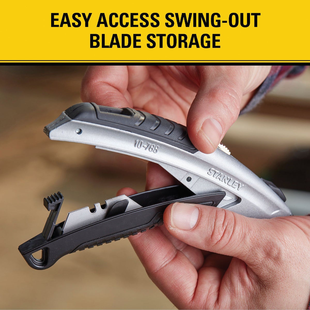 Stanley InstantChange Retractable Straight Utility Knife Image 7