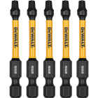 DEWALT Elite Series 1/4 In. x 2-1/4 In. Square/Robertson Impact Driver Bit Set (5-Piece) Image 2