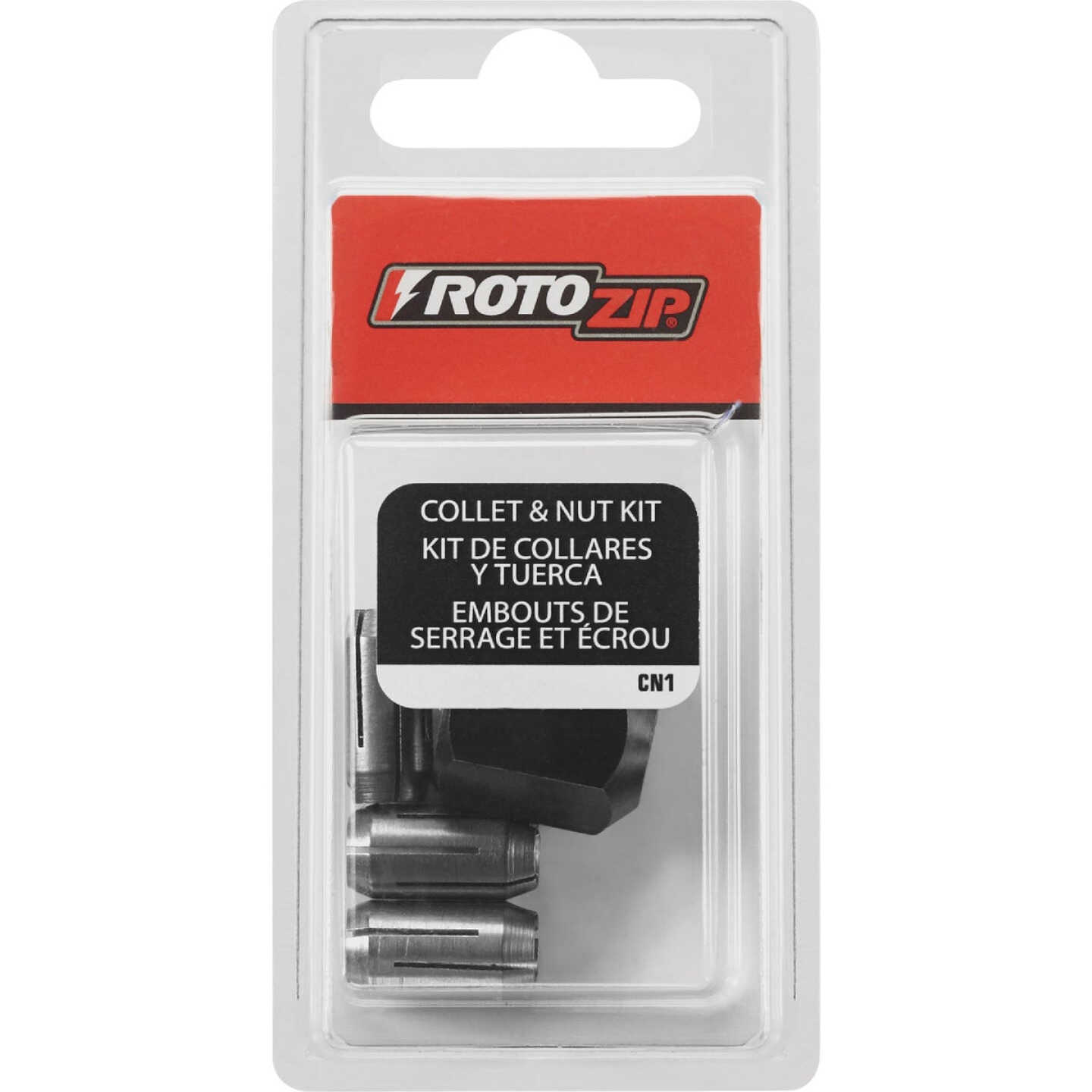 RotoZip 1/8 In., 5/32 In., 1/4 In. Collet Nut Kit (4-Pieces) Image 1