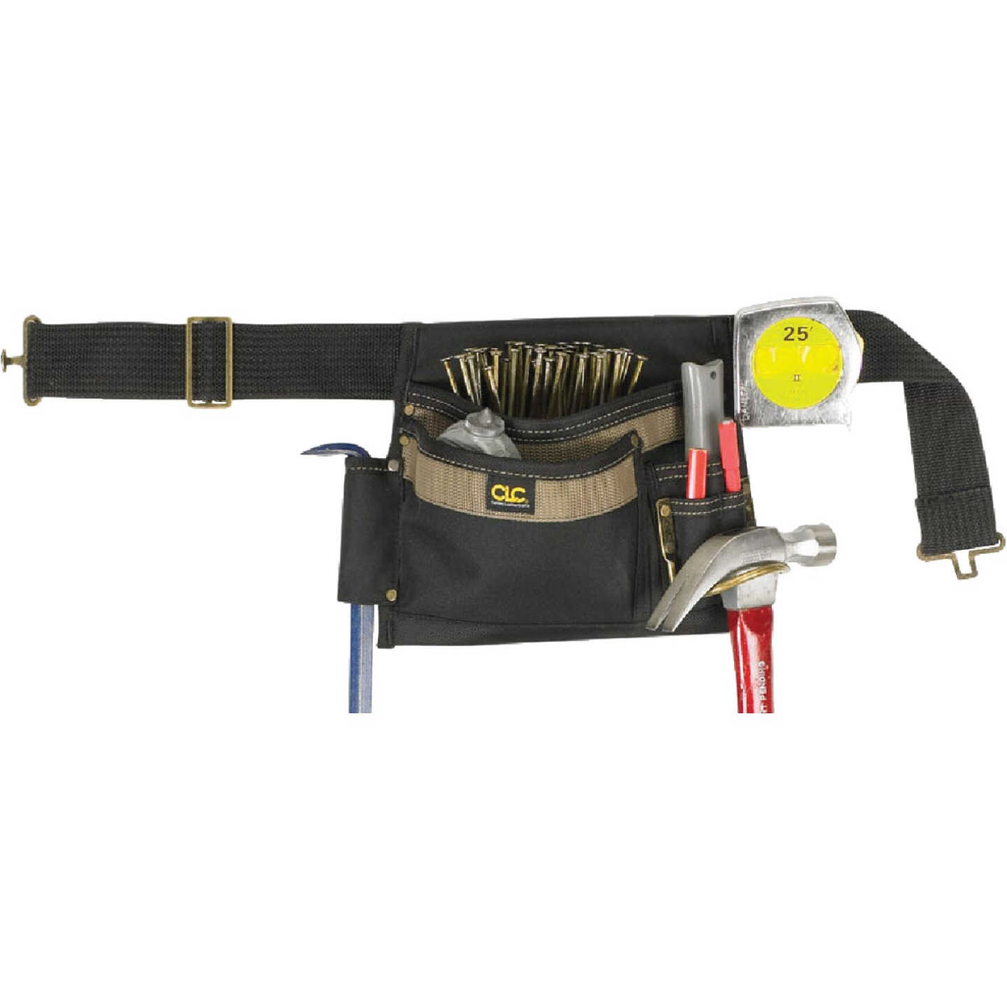 CLC 5-Pocket Polyester & Ballistic Nylon Single Side Carpenter Apron Image 1