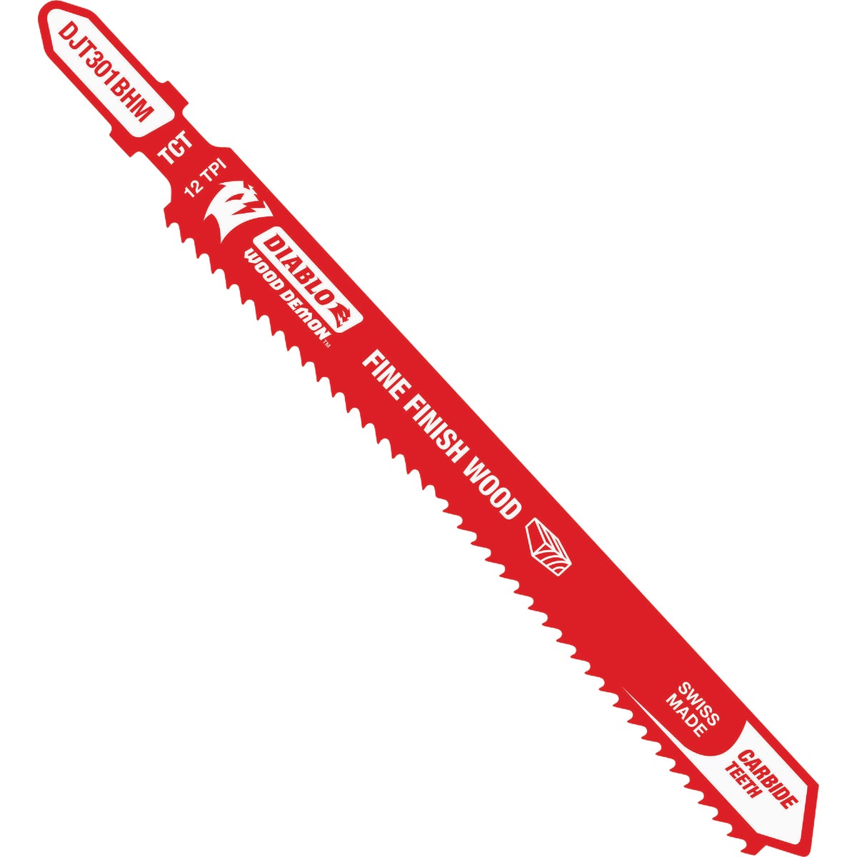 Diablo Wood Demon 4-5/8 In. x 12 TPI T-Shank Carbide Jig Saw Blade for Fine Finish Wood