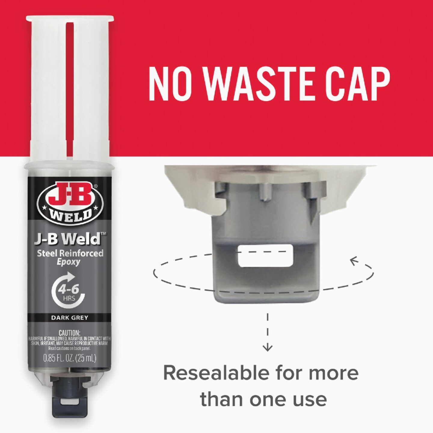 J-B Weld 0.85 Oz. Original Epoxy, Syringe Image 6
